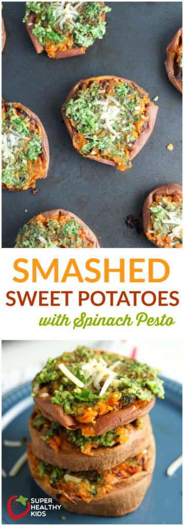 Smashed Sweet Potatoes with Spinach Pesto | Super Healthy Kids | Food and Drink