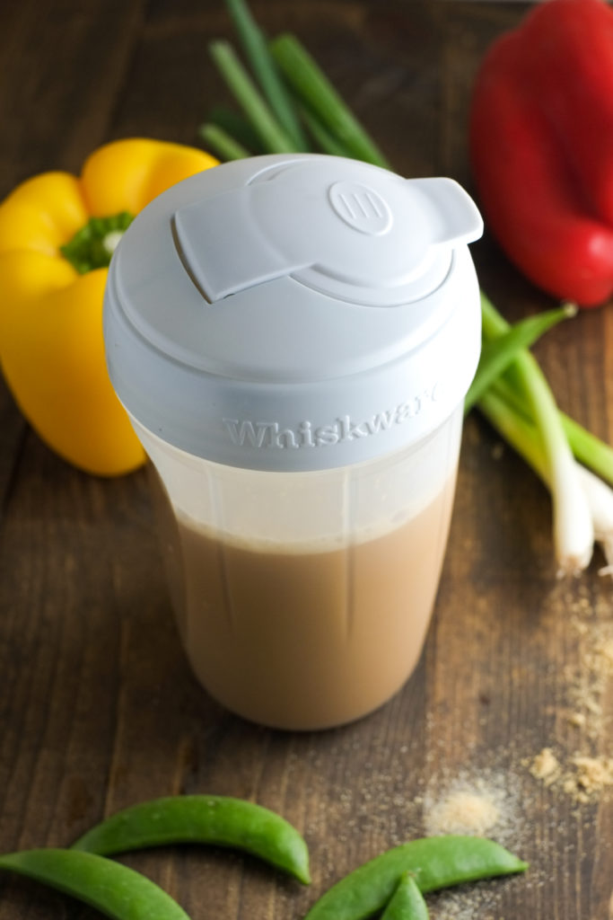 Whiskware is amazing for shaking up sauces! Less mess!