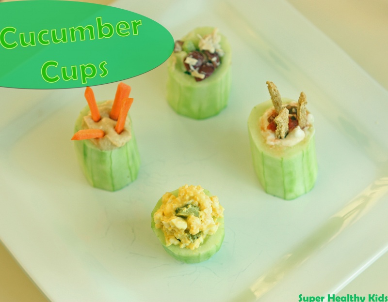 Cucumber Cups Healthy Ideas for Kids