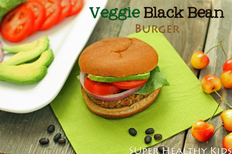 Veggie Black Bean Burger Healthy Ideas for Kids