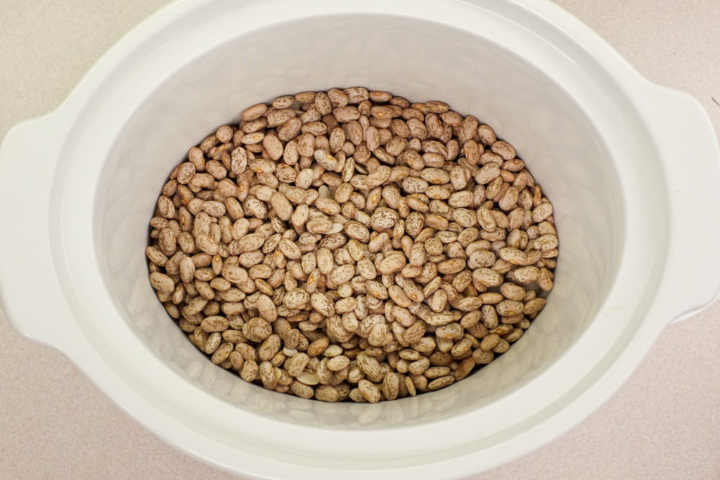 How to make refried beans in a Crockpot without soaking!