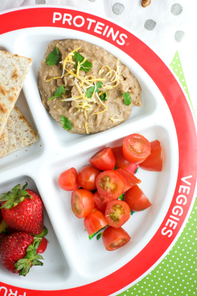 Home cooked refried beans are a good source of protein.