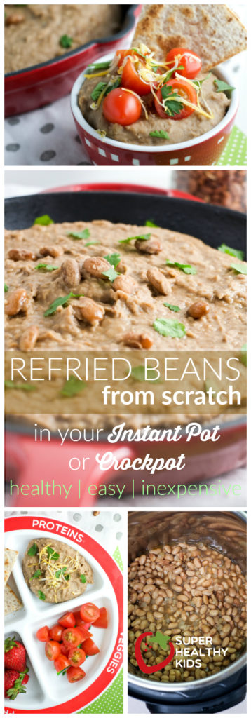 FOOD | Homemade Re-fried Beans - Crockpot or Instant Pot | Super Healthy Kids