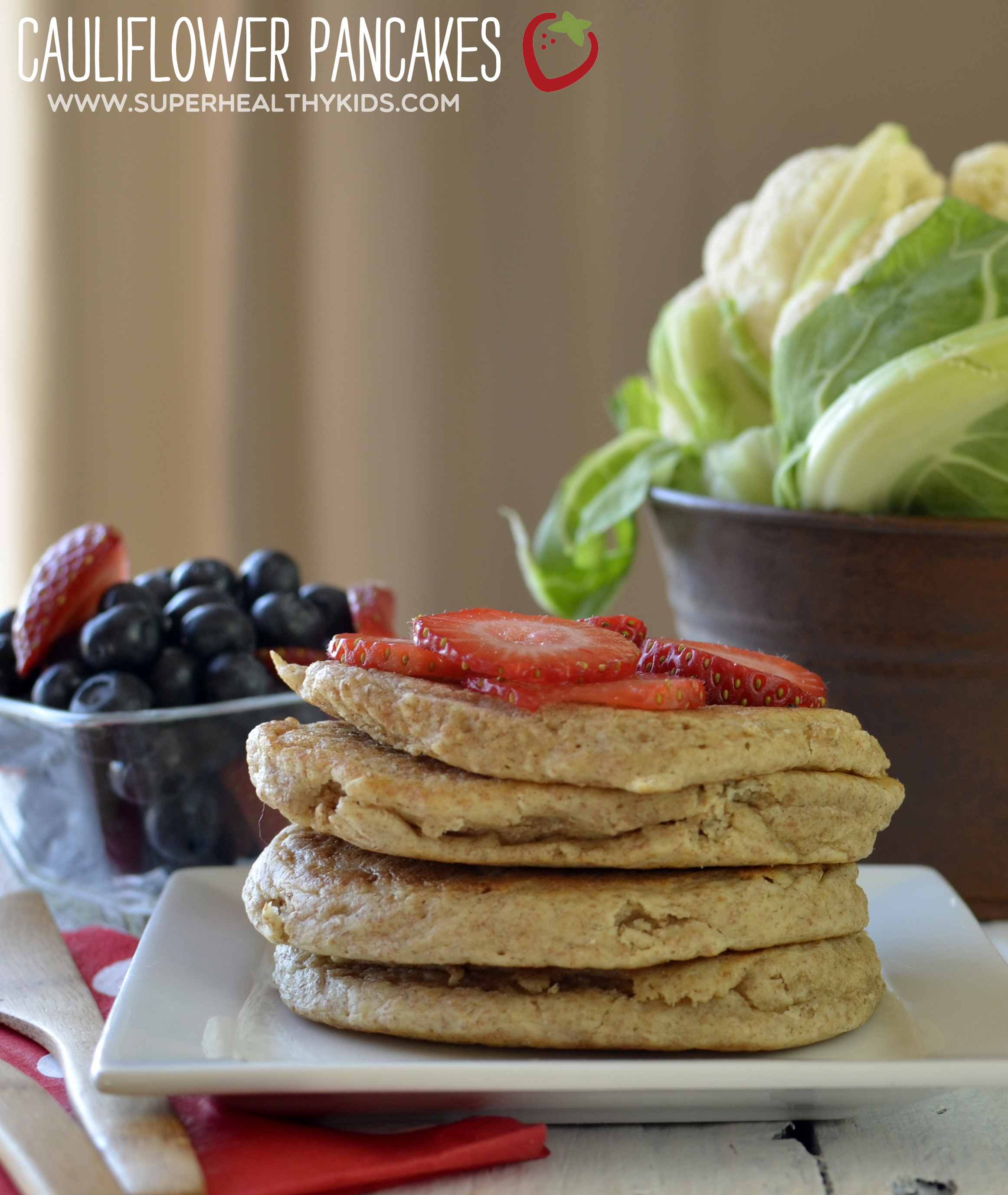 Fluffy Cauliflower Pancake Recipe! Healthy Ideas for Kids