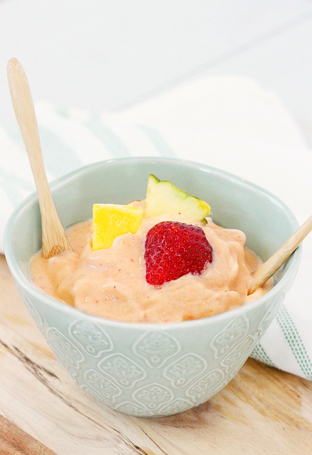 delicious 2 ingredient healthy tropical ice cream