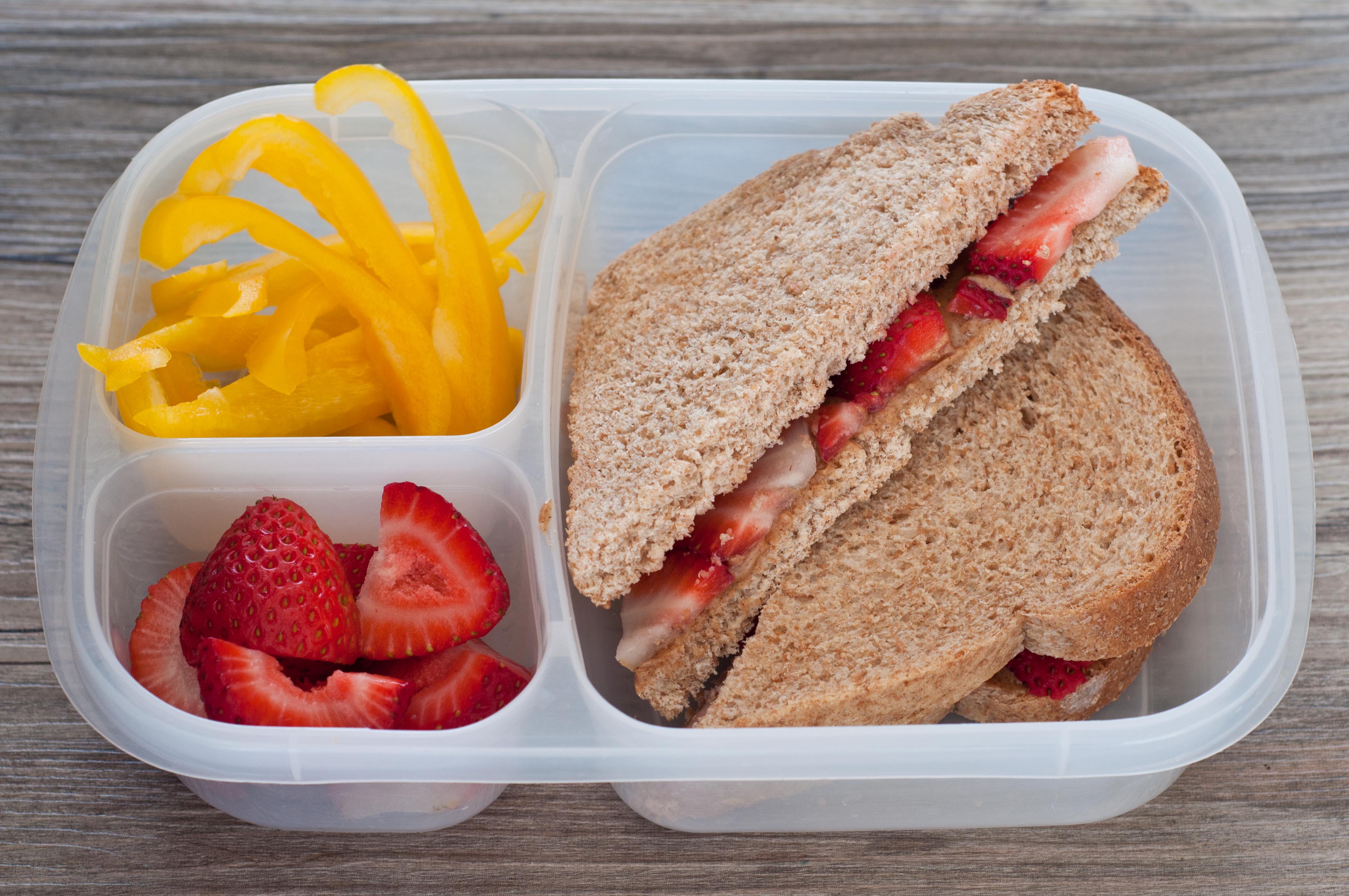 Almond Butter and Strawberry Sandwich | Super Healthy Kids