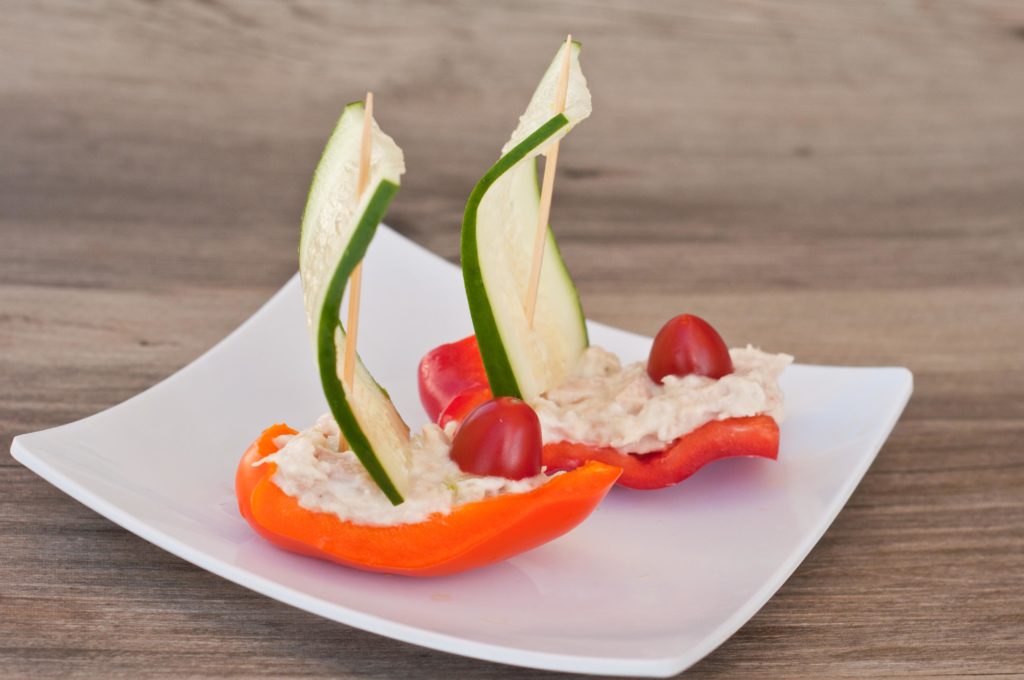 Tuna Veggie Boats Super Healthy Kids
