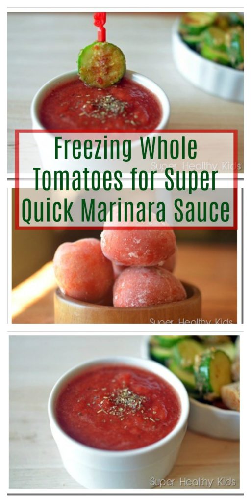 Freezing Whole Tomatoes for Super Quick Marinara Sauce Healthy Ideas