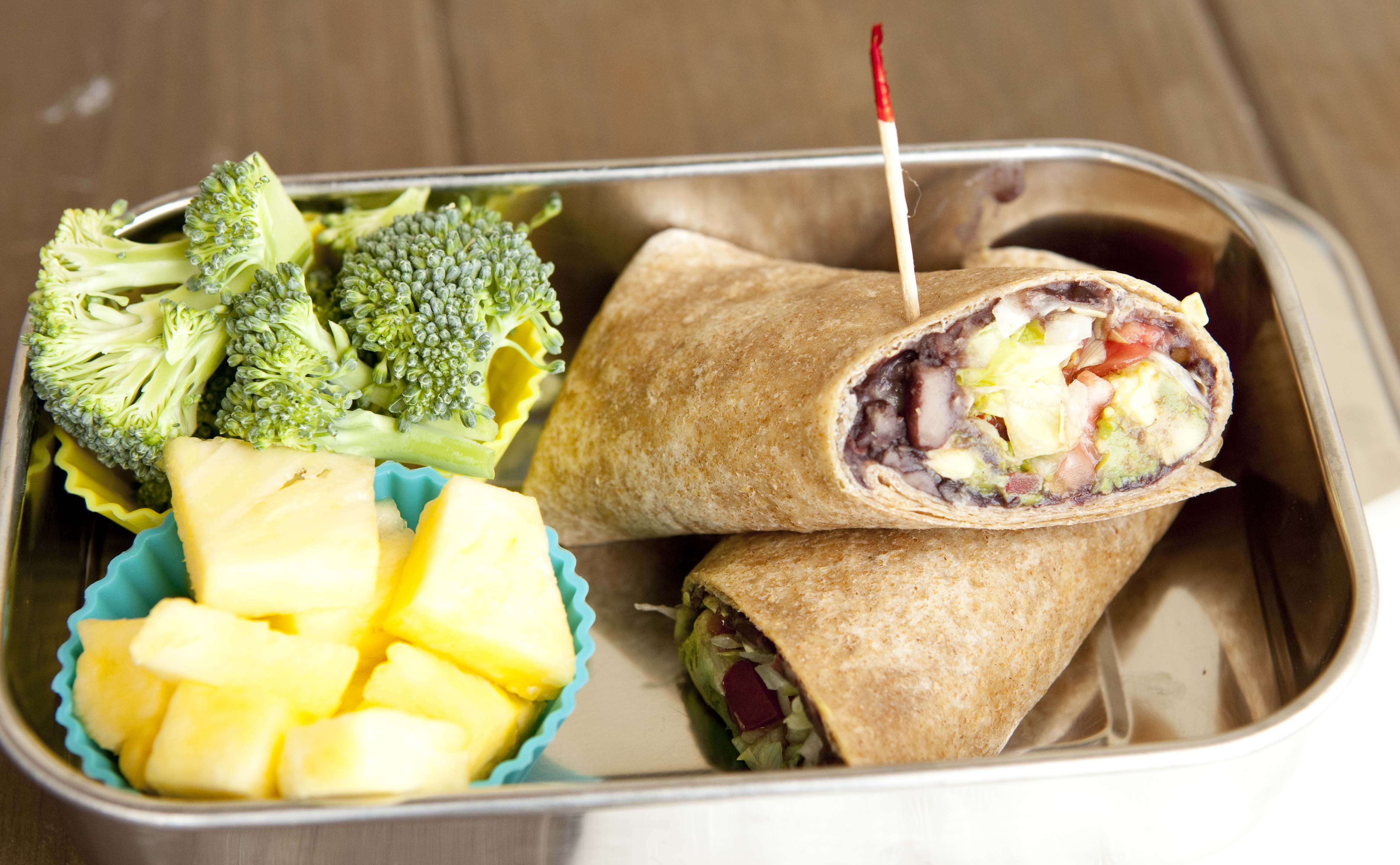 Black Bean Wrap Lunch Box | Super Healthy Kids