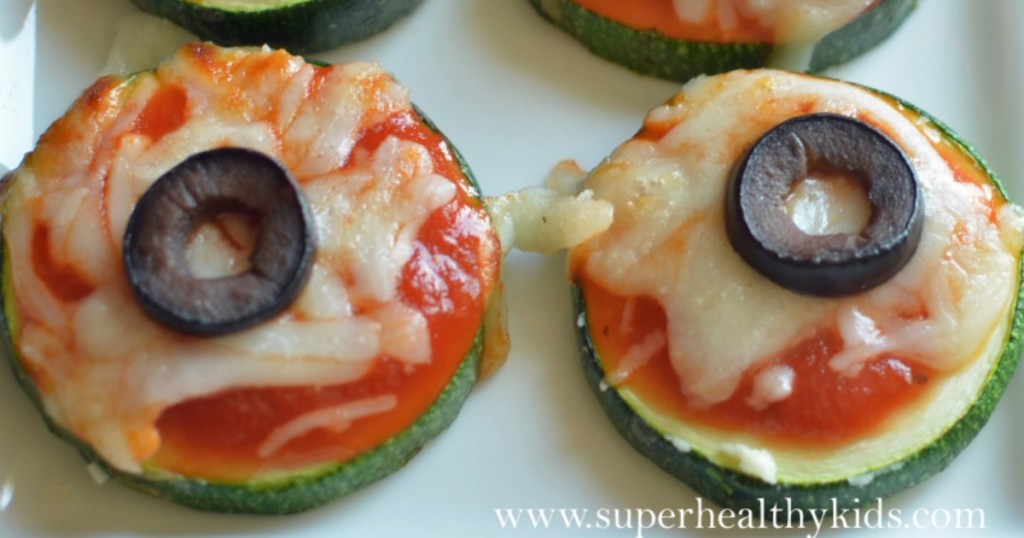 30 Healthy and Festive Halloween Treats Zucchini Eyeballs. Halloween is days away! Add this snack to your festive spread!