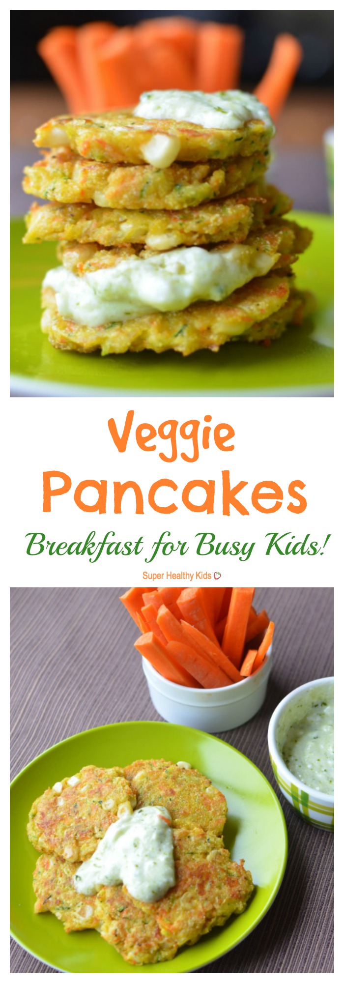 Veggie Pancake Recipe! Breakfast for Busy Kids! | Healthy Ideas for Kids