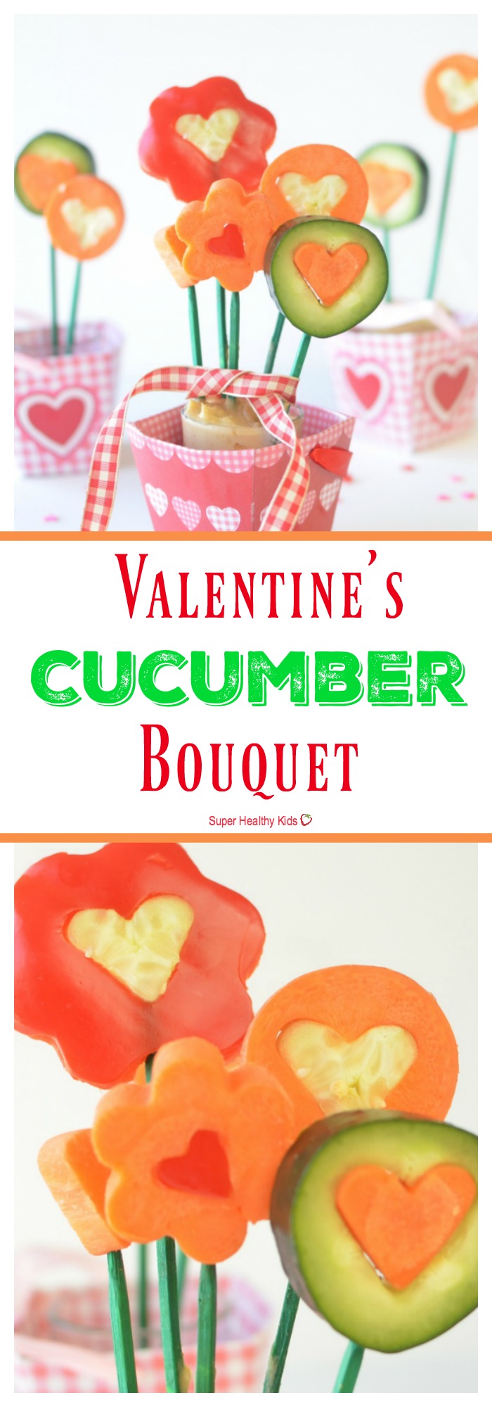 FOOD - Valentines Cucumber Bouquet. Valentine's Day is right around the corner! http://www.superhealthykids.com/valentines-cucumber-bouquet/ FOOD - Valentines Cucumber Bouquet. Valentine's Day is right around the corner! http://www.superhealthykids.com/valentines-cucumber-bouquet/