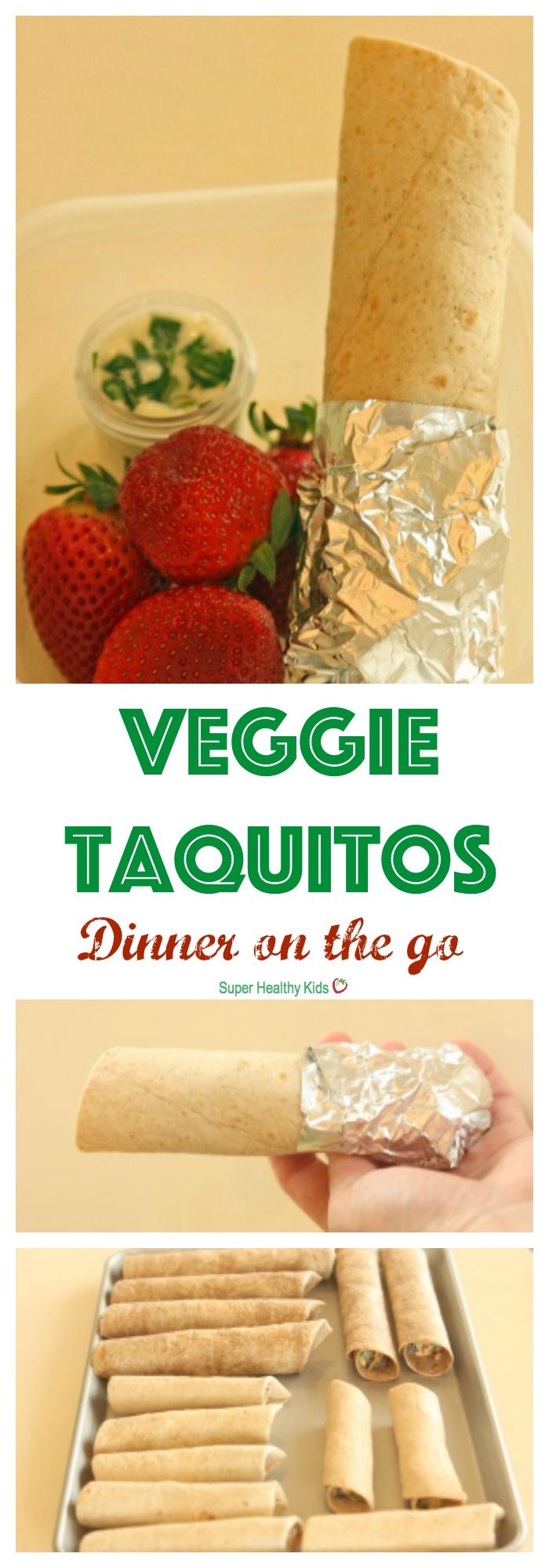 On The Go Dinner Veggie Taquitos Recipe Healthy Ideas for Kids