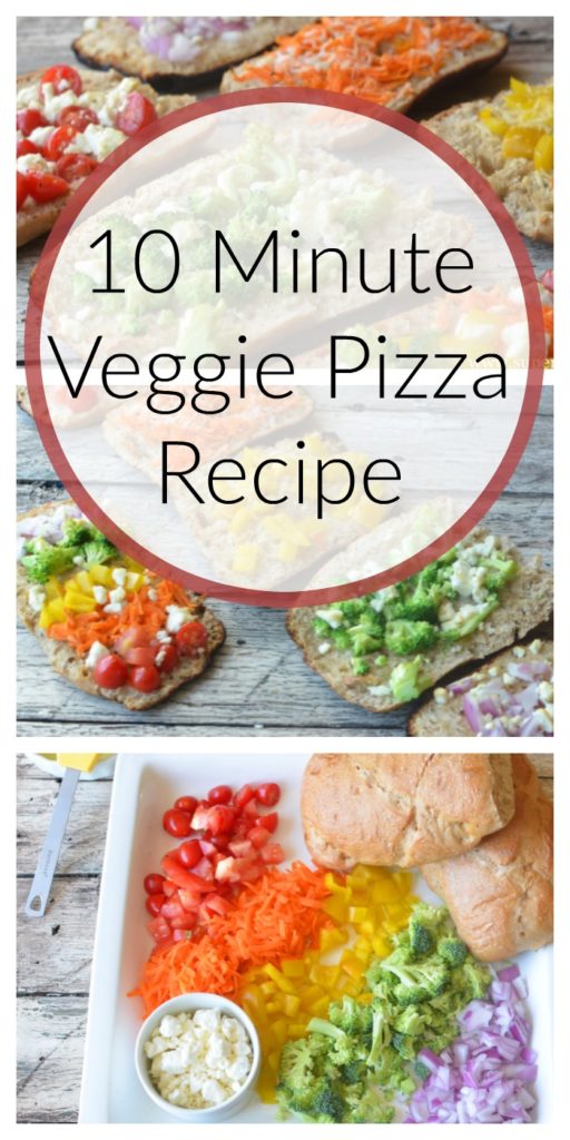 10 Minute Veggie Pizza Recipe | Healthy Ideas for Kids