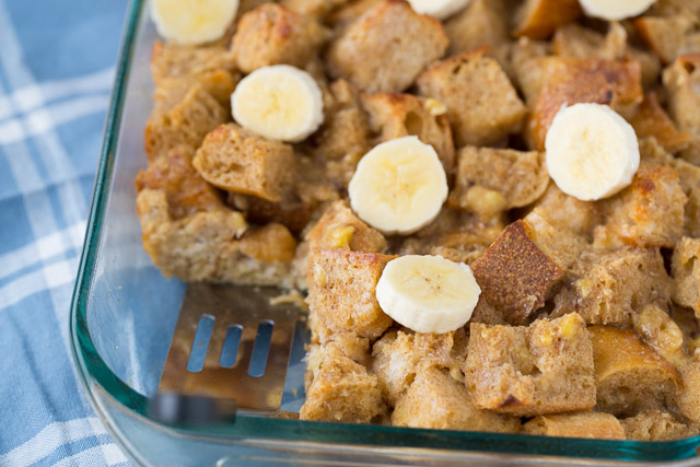 Baked Banana French Toast for a healthier breakfast