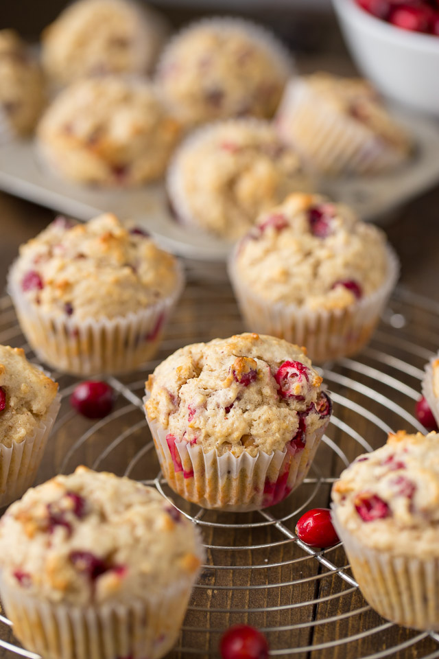 Fresh Cranberry Eggnog Christmas Muffins | Healthy Ideas for Kids