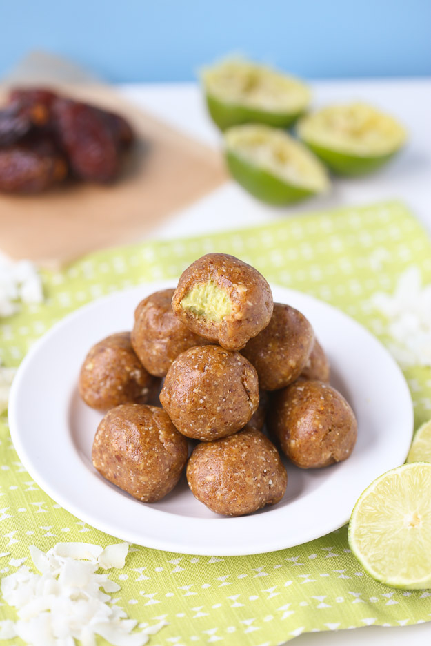 Healthy Key Lime Energy Bites