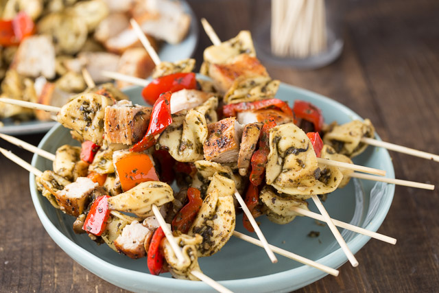 Chicken Pesto Kebabs, these are amazing and super easy to make!