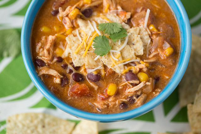 Creamy Chicken Enchilada Soup