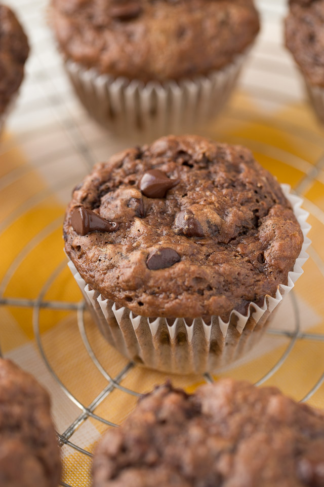 Low fat Chunky Monkey Muffins