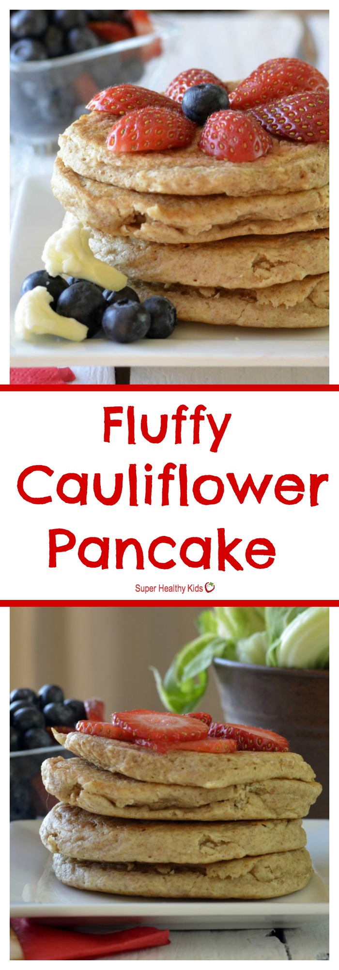 FOOD - Fluffy Cauliflower Pancakes. Make your kids favorite food & increase vitamin C, fiber, and antioxidants! https://www.superhealthykids.com/cauliflower-pancakes/ FOOD - Fluffy Cauliflower Pancakes. Make your kids favorite food & increase vitamin C, fiber, and antioxidants! https://www.superhealthykids.com/cauliflower-pancakes/