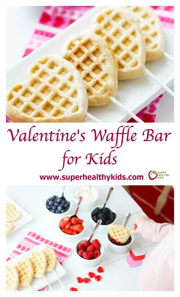 Valentines Waffle Bar for Kids