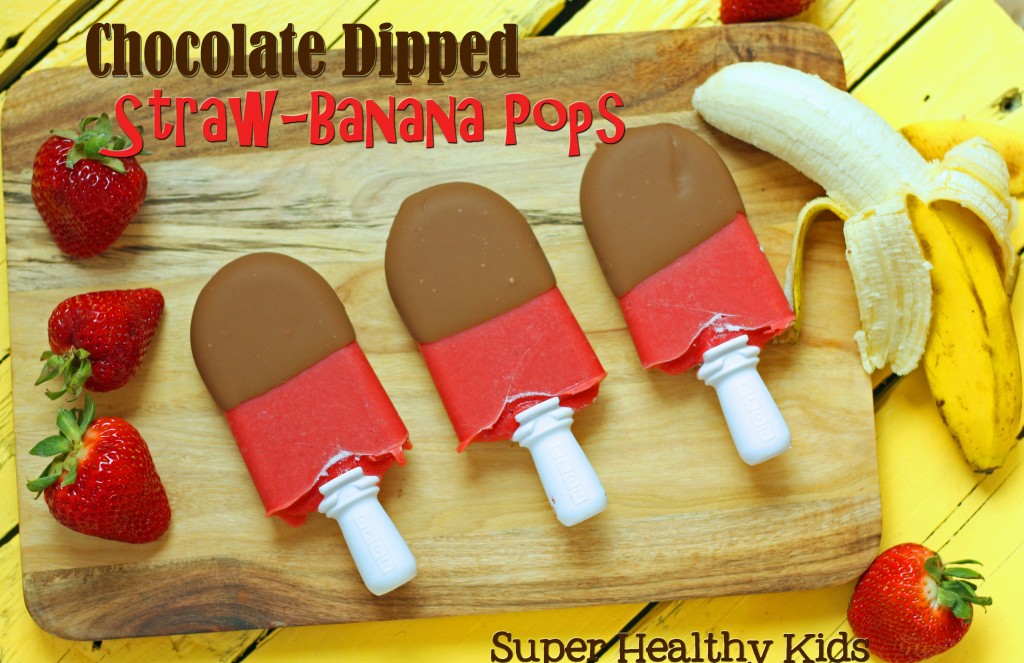 Top 10 Ice Pop Molds for Fruit and Veggie Pops. Delicious Chocolate Dipped Straw-Banana Pops!