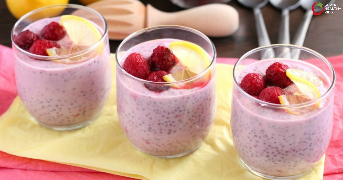 Lemon Raspberry Chia Pudding Recipe  Healthy Ideas for Kids