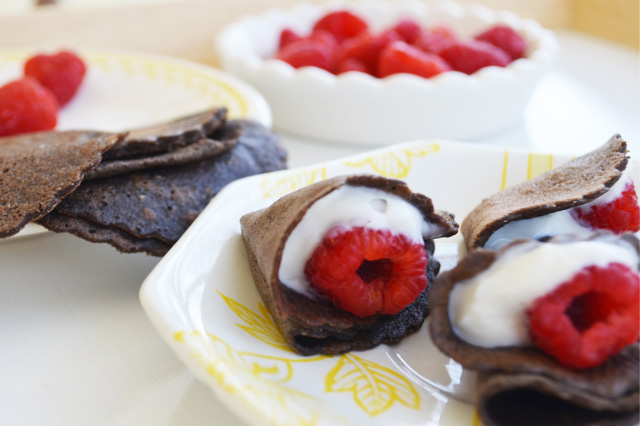 Whole Grain Mini Chocolate Crepes Recipe Whole Grain Mini Chocolate Crepes. If your kids like chocolate, you can serve it up for breakfast!