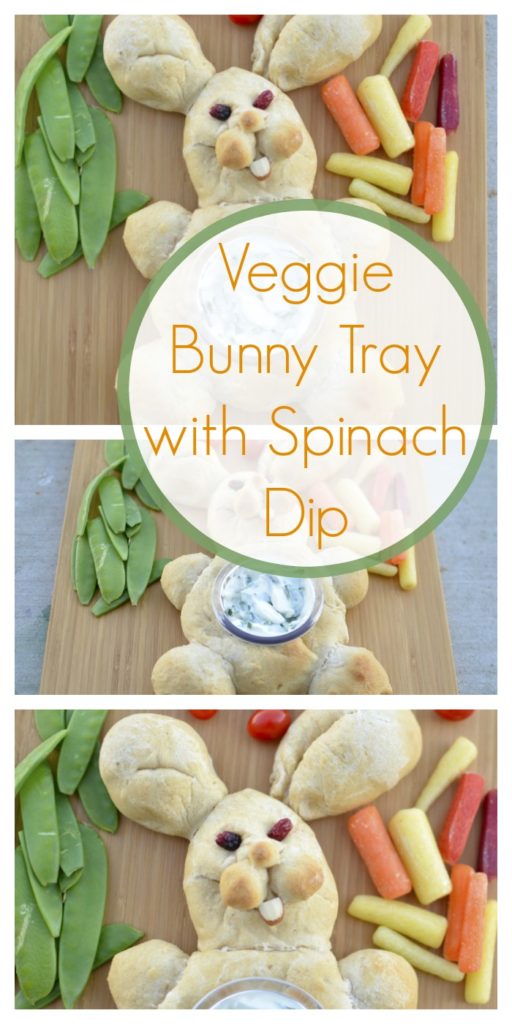 Veggie Bunny Tray with Spinach Dip | Healthy Ideas for Kids
