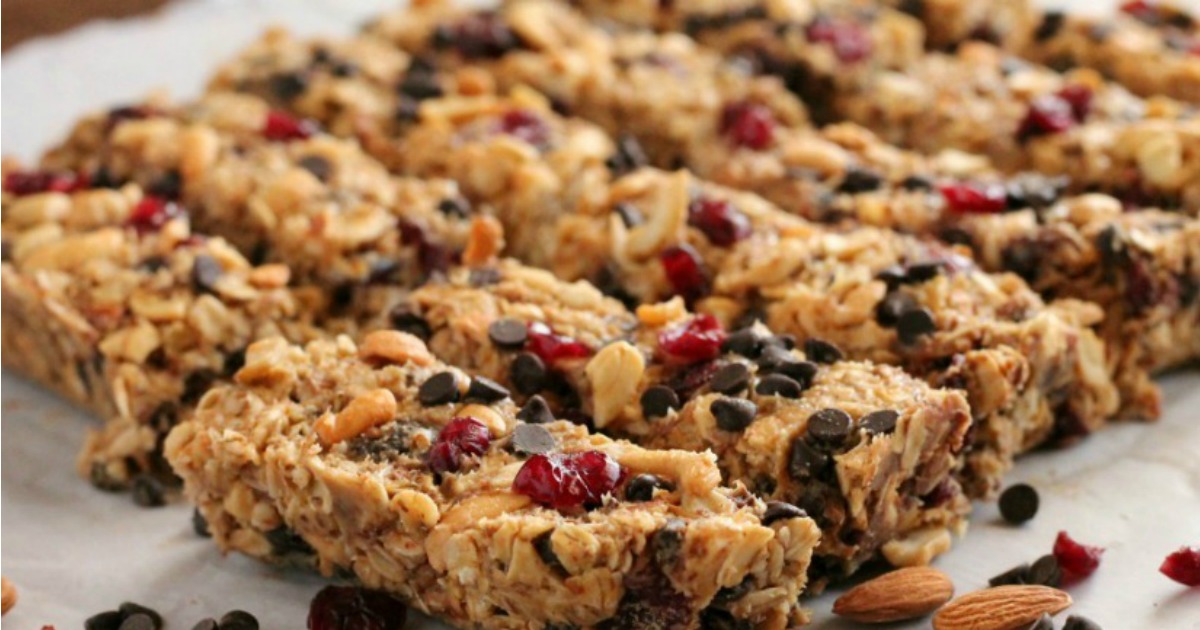 Peanut Butter Chocolate Trail Mix Granola Bar Recipe Healthy Ideas