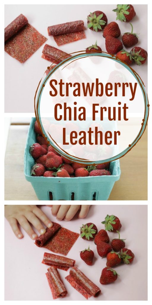 Super Yummy Strawberry Chia Fruit Leather
