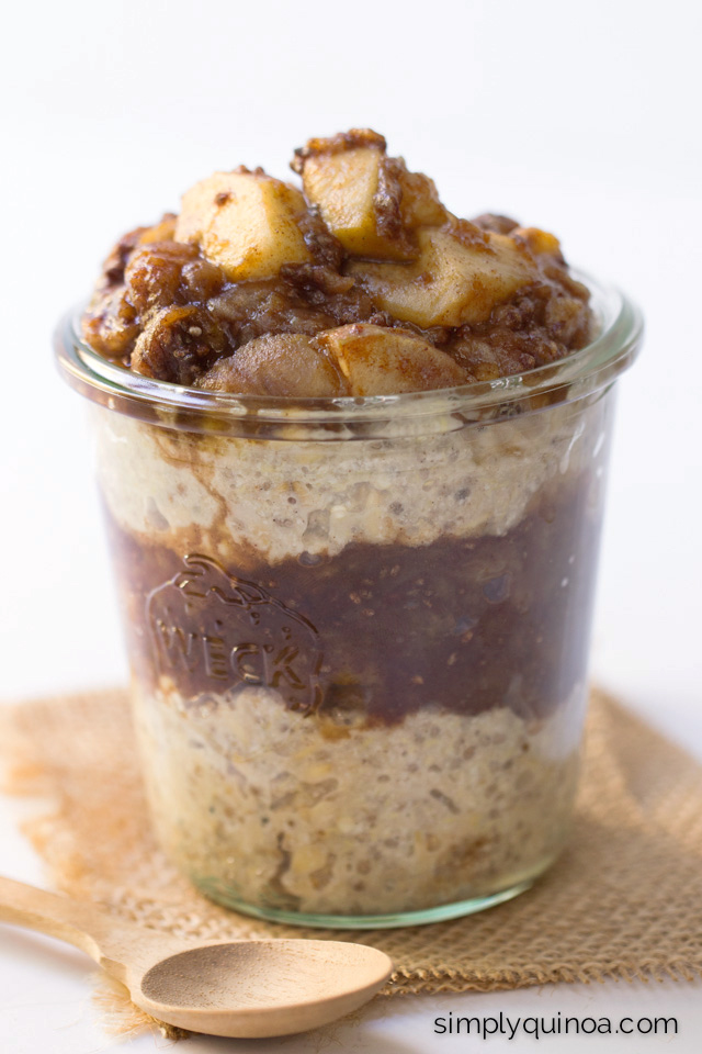 Apple Pie Overnight Oats + Quinoa Healthy Ideas for Kids