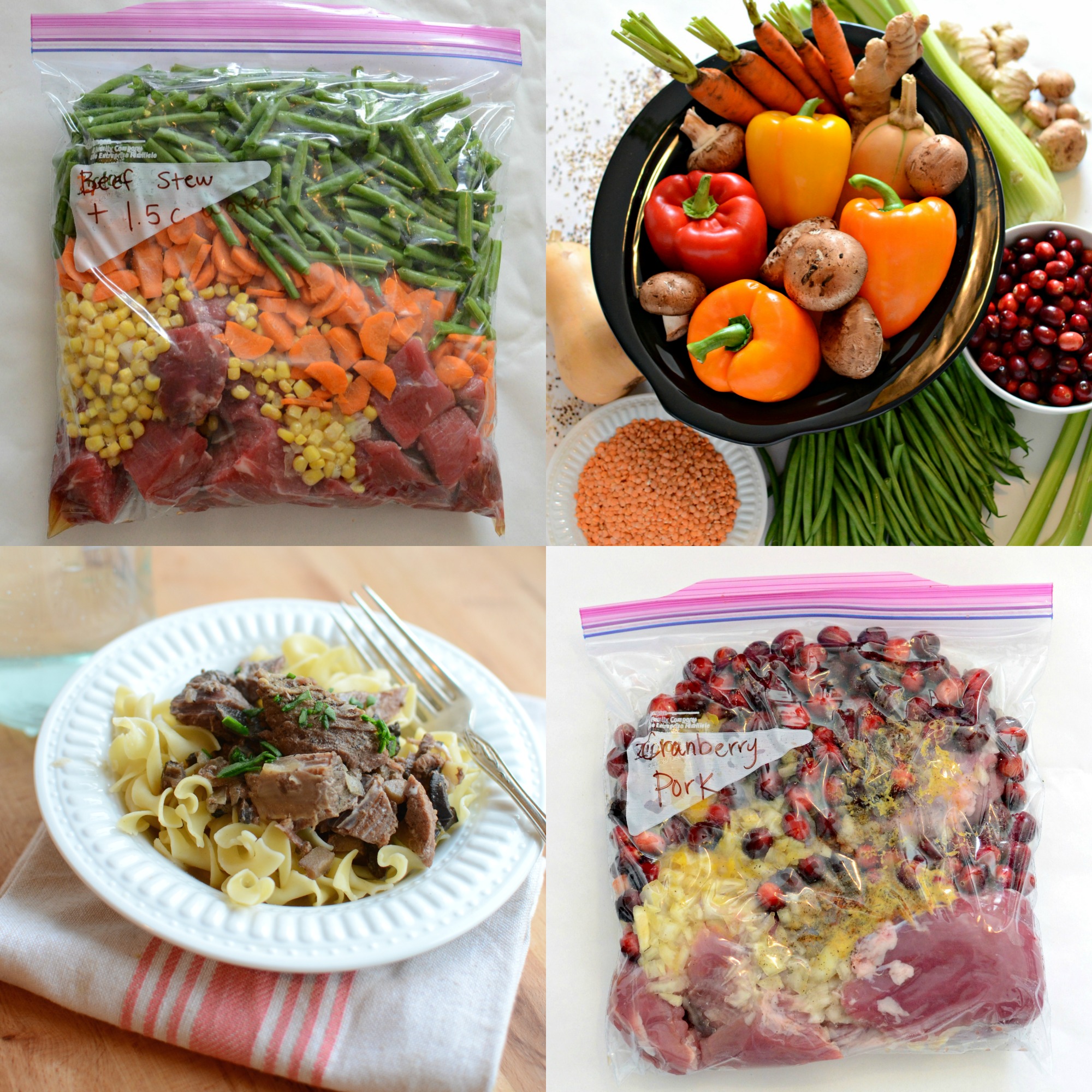 10 Quick and Healthy Freezer to Slow Cooker Recipes (NO prep cooking