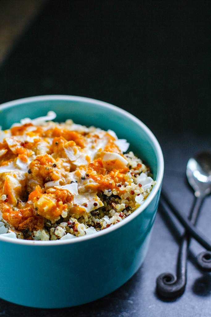 Coconut Cream Pumpkin Quinoa Porridge Healthy Slow Cooker Breakfasts- Looking for a quick & healthy breakfast? Whip out your slow cooker & prep one of these nutrition-packed recipes for the AM!