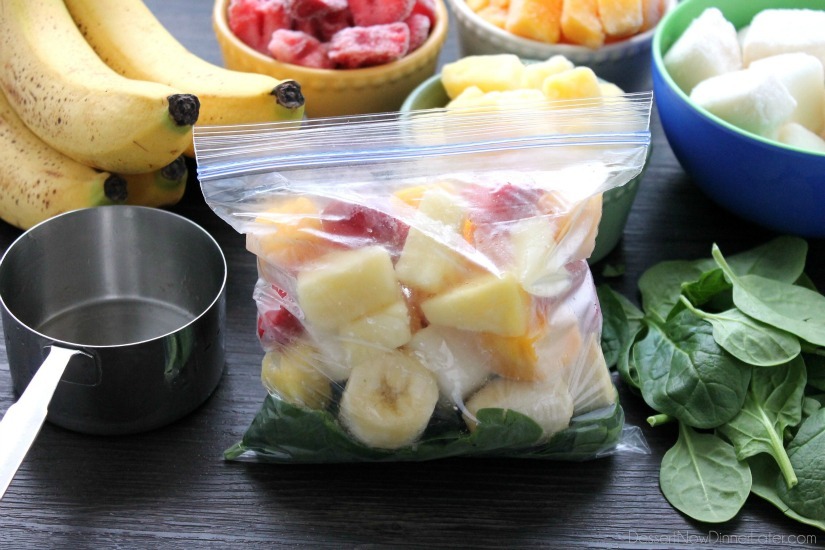 Freezer Smoothie Packs Freezer Smoothie Packs. Just add water or milk to these make ahead freezer smoothie packs for a quick, delicious, and nutritious breakfast or snack anytime!