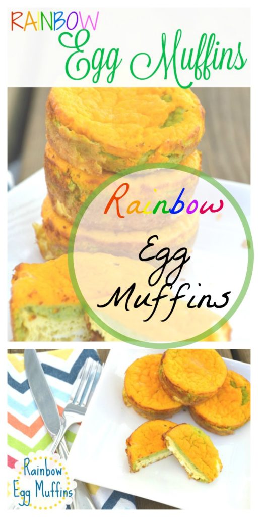 Rainbow Egg Muffins