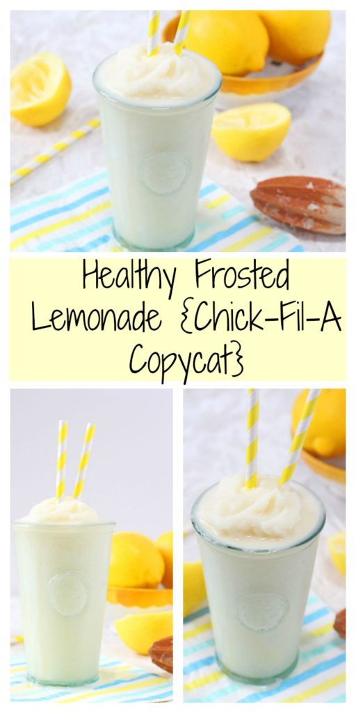 Healthy Frosted Lemonade {Chick-Fil-A Copycat}