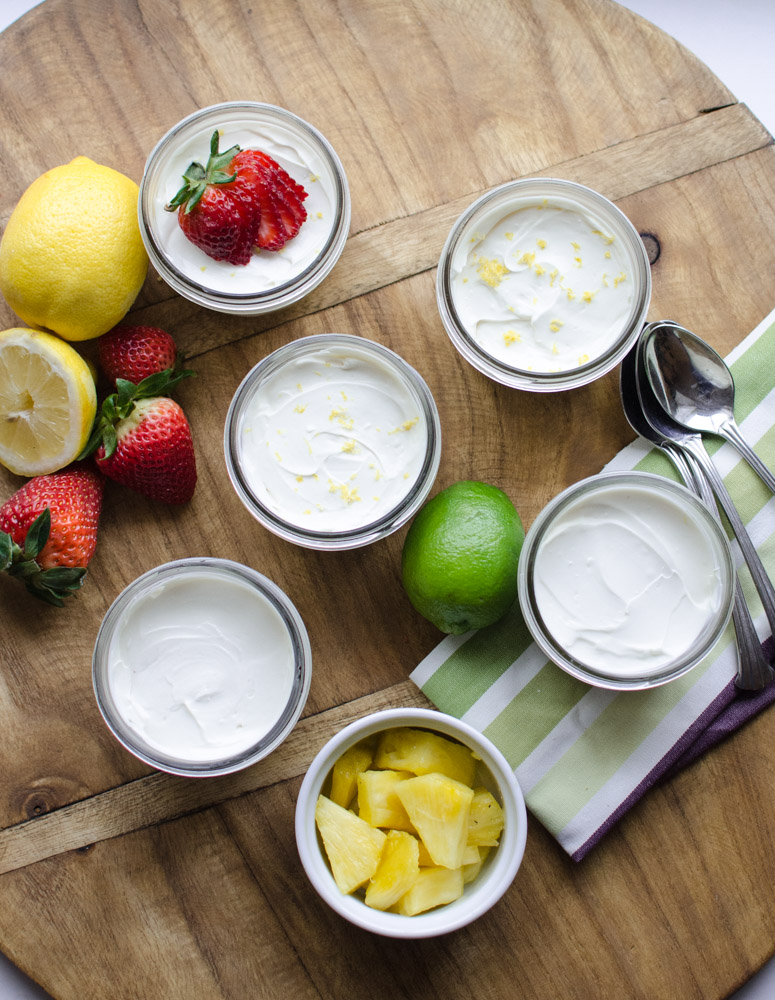 Easy Healthy No-Bake Mini Cheesecakes Easy Healthy No-Bake Mini Cheesecakes. Creamy and smooth made with whole food ingredients! Add fresh fruit to the top for an amazing treat! www.superhealthykids.com