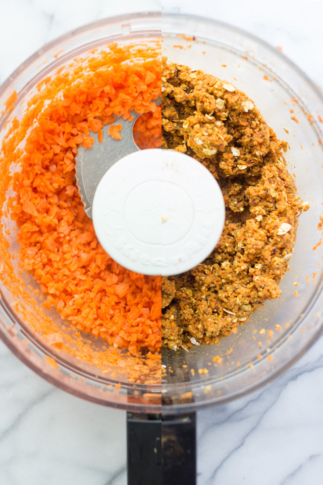 No-Bake Carrot Cake Bites No-Bake Carrot Cake Bites -- a healthy, kid-friendly snack that is secretly packed with veggies and still tastes like dessert!