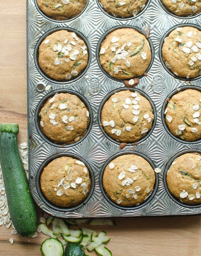 Healthy Zucchini Oat Muffins Healthy Zucchini Oat Muffins. Here's what you are going to love about them: they are made with whole grains, they are naturally sweetened, and they have vegetables in them!
