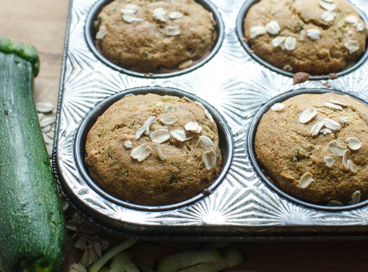 Healthy Zucchini Oat Muffins Healthy Zucchini Oat Muffins. Healthy Zucchini Oat Muffins. Here's what you are going to love about them: they are made with whole grains, they are naturally sweetened, and they have vegetables in them!