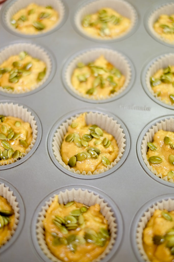 Maple-Oat Pumpkin Muffins Recipe Maple-Oat Pumpkin Muffins. Delicious pumpkin muffins that are healthy too! Maple syrup sweetened and applesauce instead of oil make these tasty muffins guilt-free!
