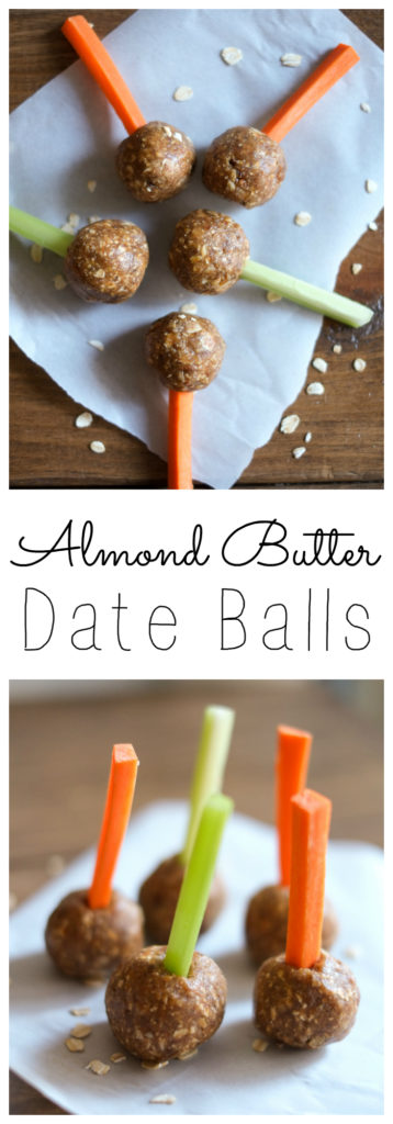 Almond Butter Date Balls. These almond butter date balls are protein-packed, convenient, and delicious. Try them on carrot and celery sticks for a fun date ball "pop"! http://www.superhealthykids.com/almond-butter-date-balls-recipe/ Almond Butter Date Balls. These almond butter date balls are protein-packed, convenient, and delicious. Try them on carrot and celery sticks for a fun date ball "pop"! http://www.superhealthykids.com/almond-butter-date-balls-recipe/