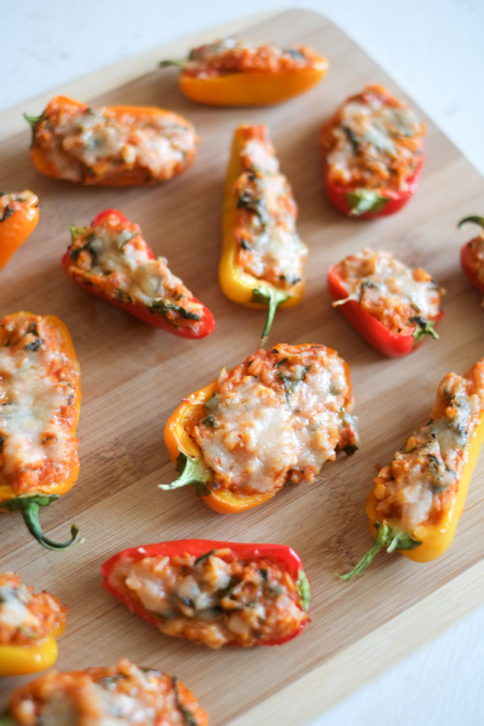 Spinach and Cheese Stuffed Mini Peppers Recipe Spinach and Cheese Stuffed Mini Peppers Recipe