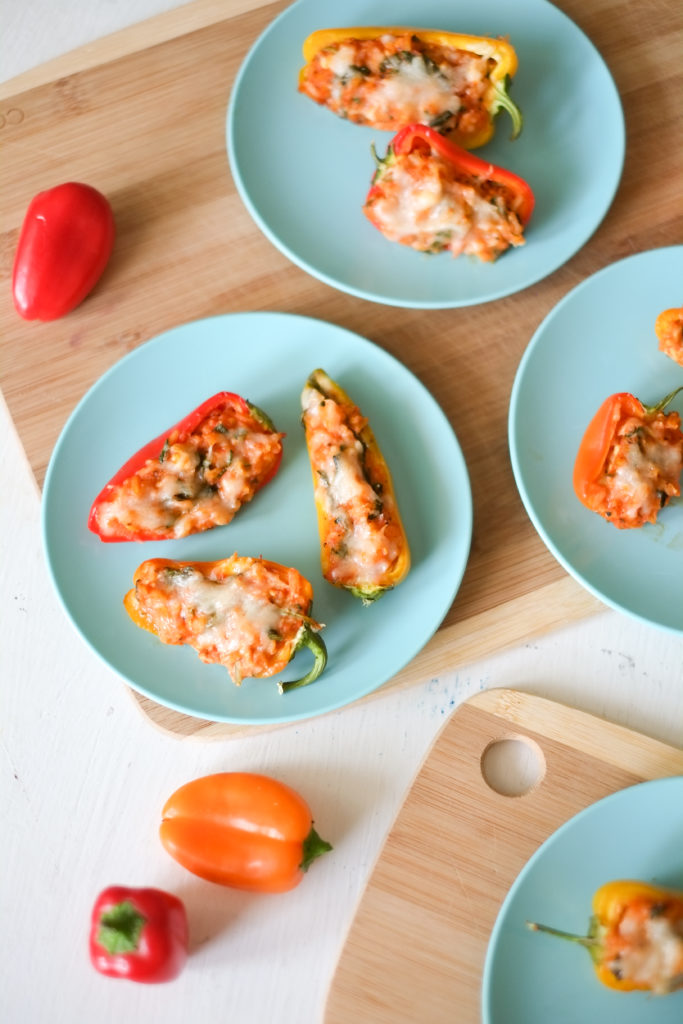 Spinach and Cheese Stuffed Mini Peppers Recipe Spinach and Cheese Stuffed Mini Peppers Recipe