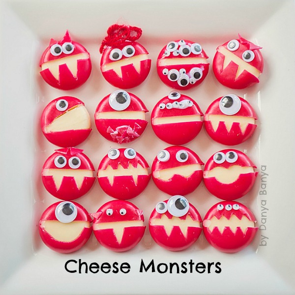 30 Healthy and Festive Halloween Treats Cheese monsters