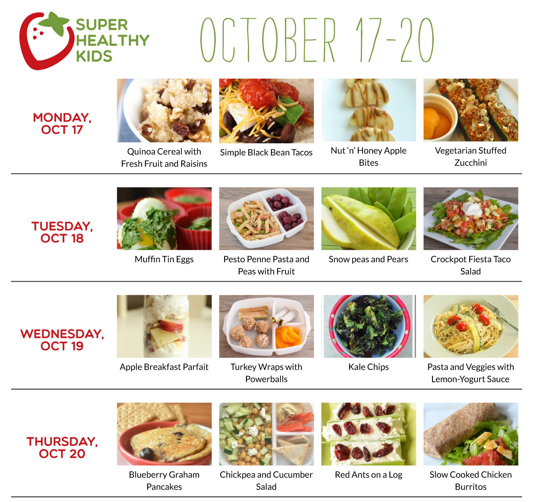 October 17-23 | Super Healthy Kids