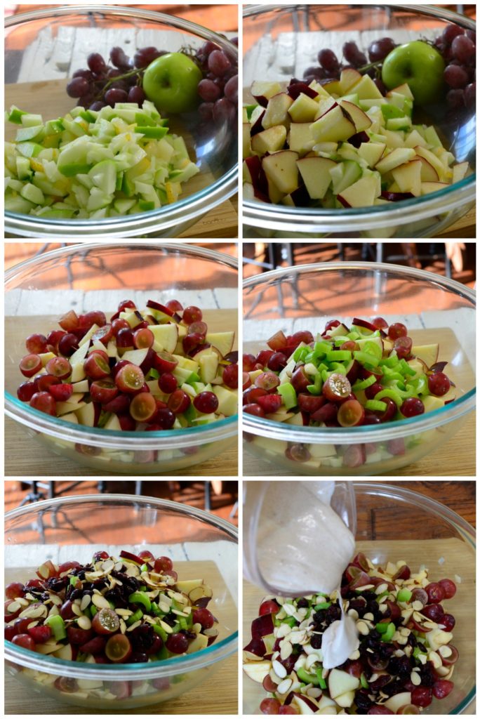 Apple Cinnamon Waldorf Salad High Fiber salad for kids- Apple cinnamon Waldorf Salad