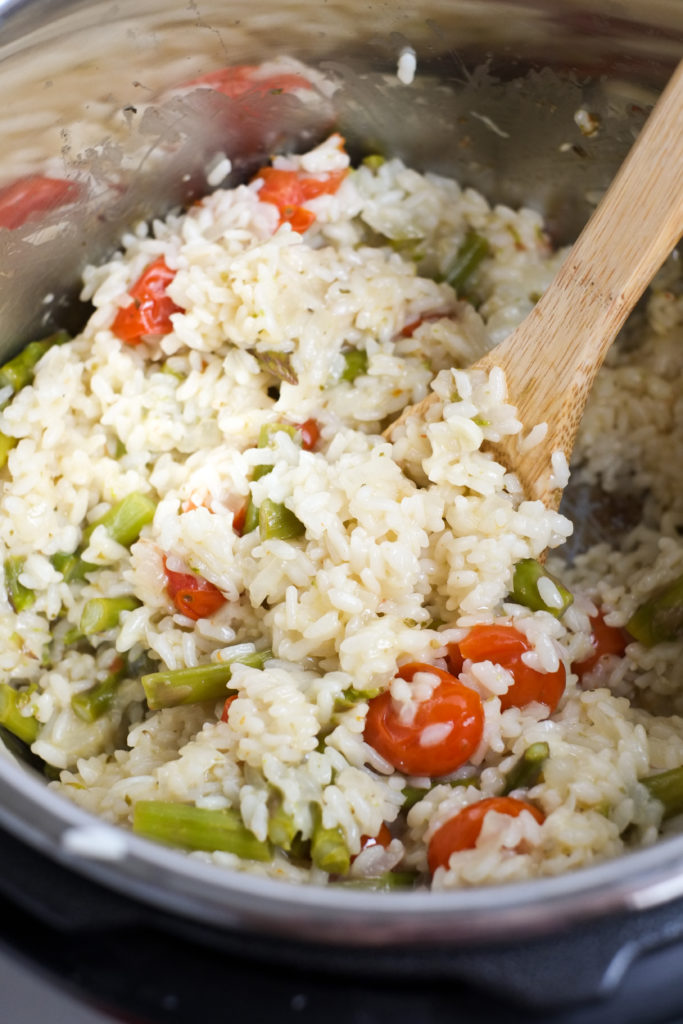 Cheesy Instant Pot Risotto with Spring Veggies | Super Healthy Kids | Food and Drink